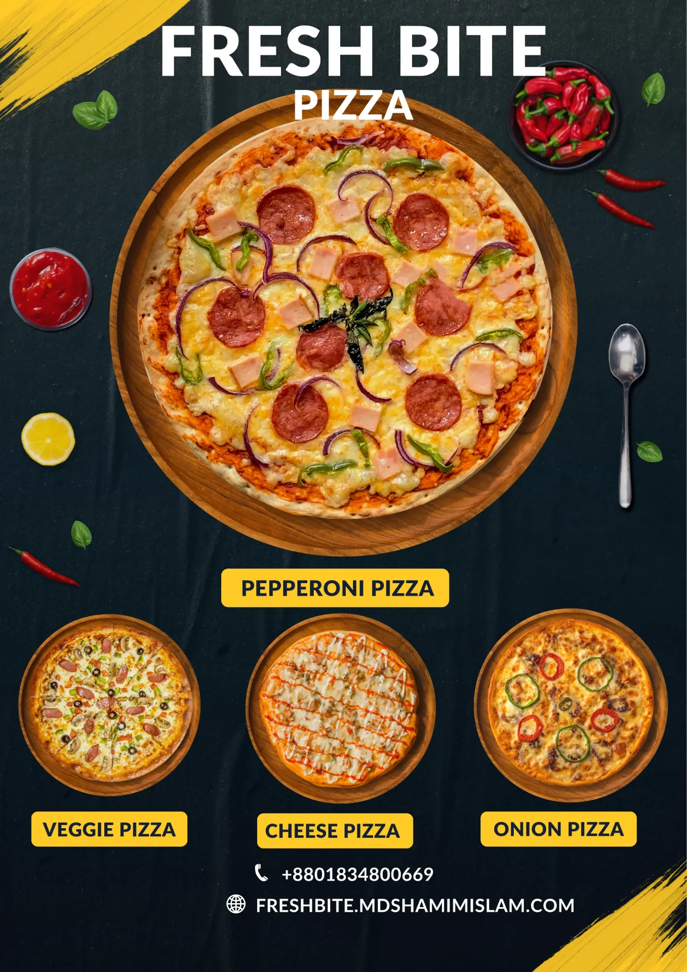 Chicken Cheese Pizza (6 Inches)
